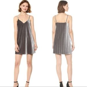 Bb Dakota Grey velvet party dress